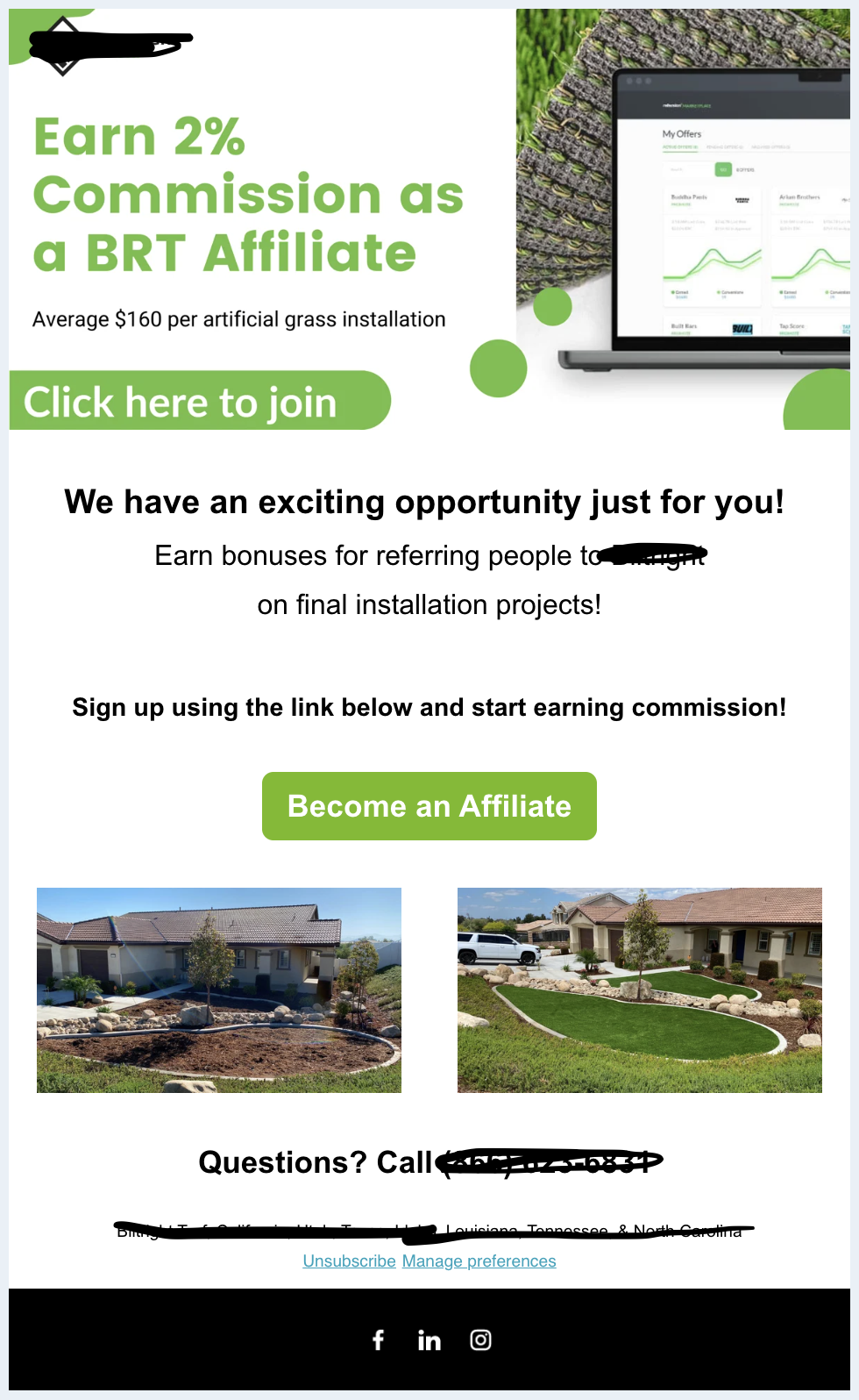 Affiliate Invite Email