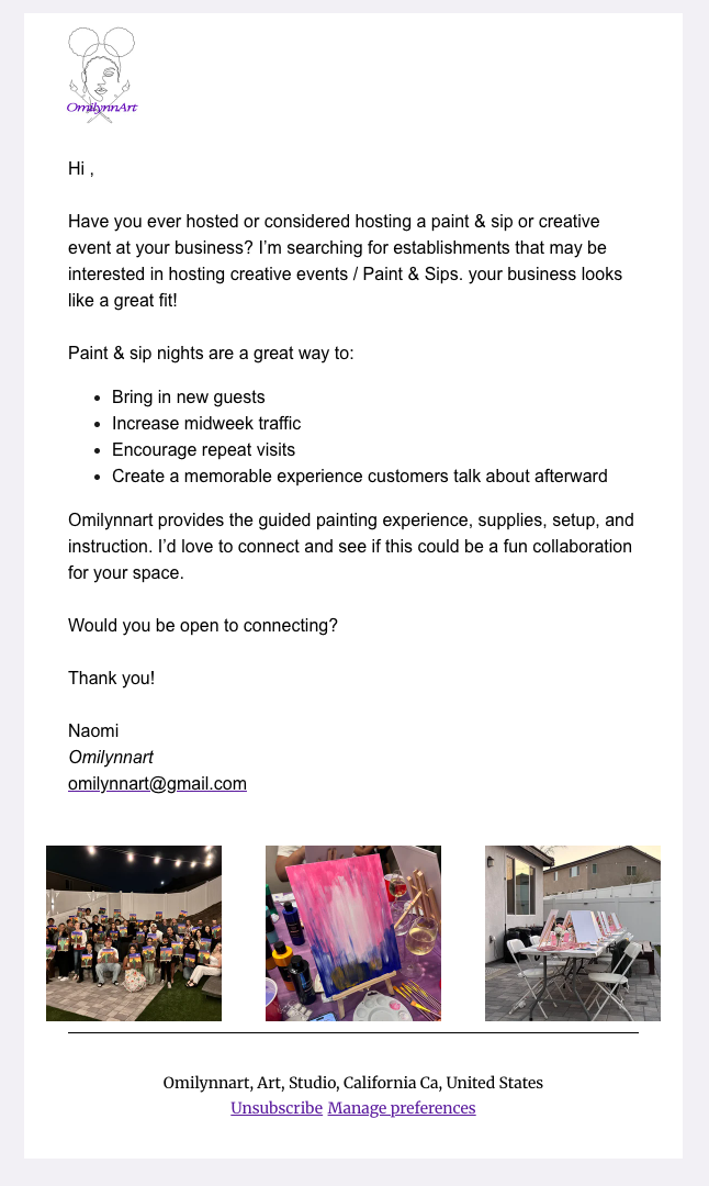 Email 1 · Introduction