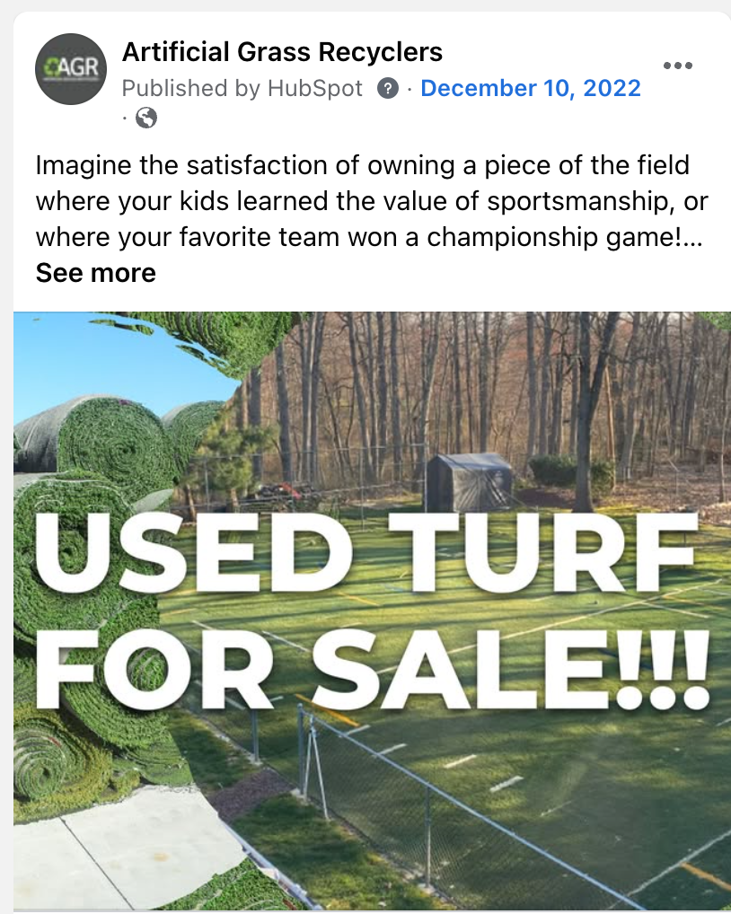 Used Turf for Sale — Facebook